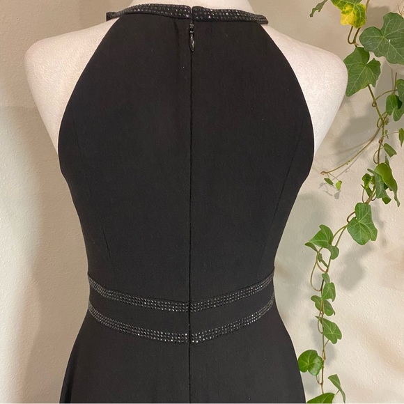 Aidan Mattox black Elegant Sleeveless Evening Gown Dress‎ Size 4 - Picture 9 of 15